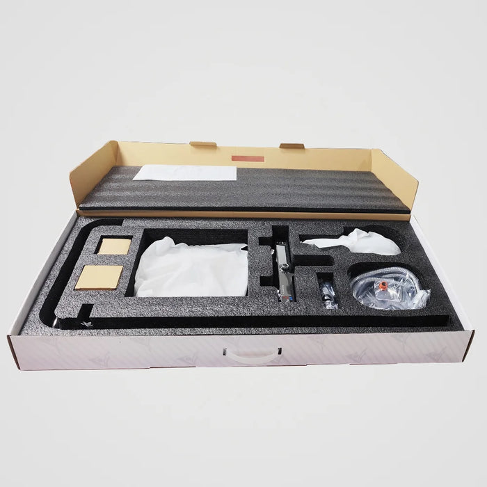 Aquadom ZEN 3-Function Thermostatic Shower System with 10″ Square Rainfall Head Chrome Finish