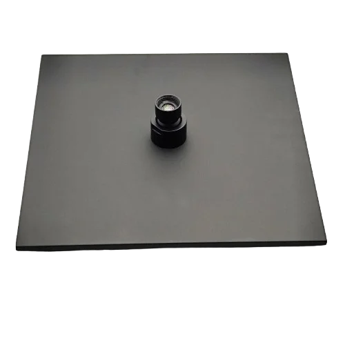 Aquadom ZEN 3-Function Thermostatic Shower System with 10″ Square Rainfall Head Matte Black Finish