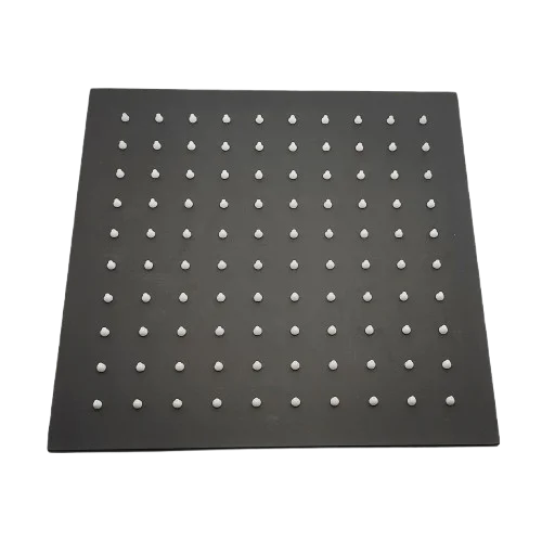 Aquadom ZEN 3-Function Thermostatic Shower System with 10″ Square Rainfall Head Matte Black Finish