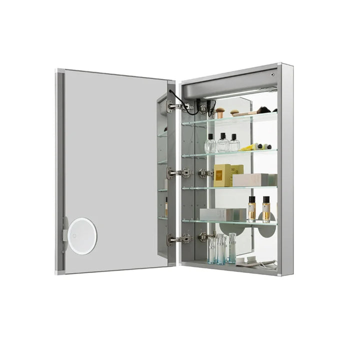 Aquadom Edge Royale 24'' × 32'' Left Hinge LED Lighted Medicine Cabinet