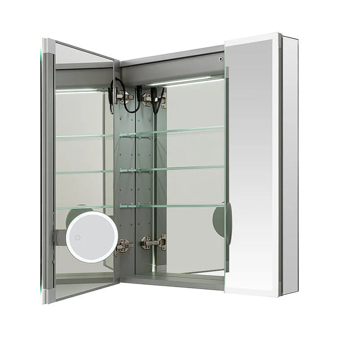 Aquadom Edge Royale 36'' × 32'' LED Lighted Triple Door Medicine Cabinet