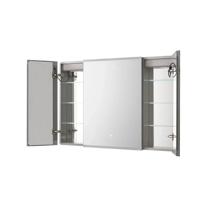 Aquadom Edge Royale 40'' × 32'' LED Lighted Triple Door Medicine Cabinet