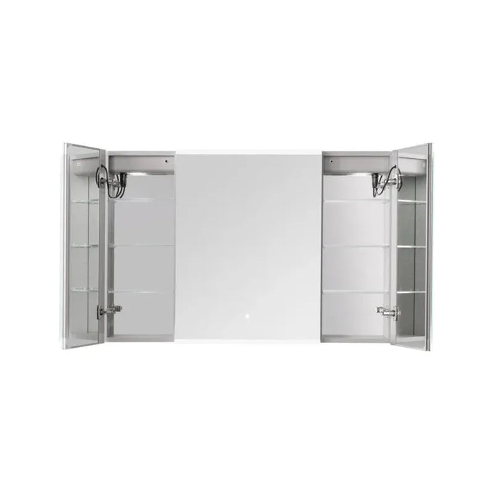 Aquadom Edge Royale 40'' × 32'' LED Lighted Triple Door Medicine Cabinet