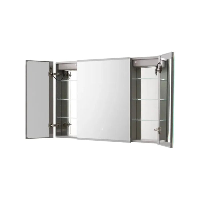 Aquadom Edge Royale 40'' × 32'' LED Lighted Triple Door Medicine Cabinet