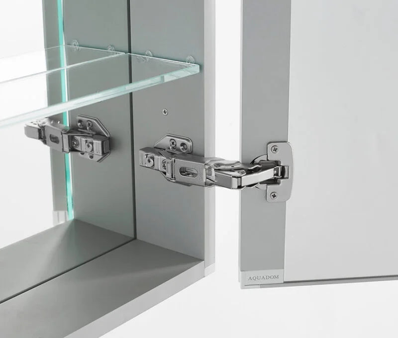 Aquadom Edge Royale 40'' × 32'' LED Lighted Triple Door Medicine Cabinet