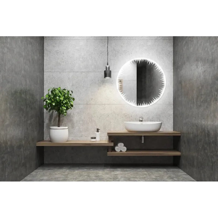 Aquadom Flame 24'' LED Lighted Bathroom Mirror