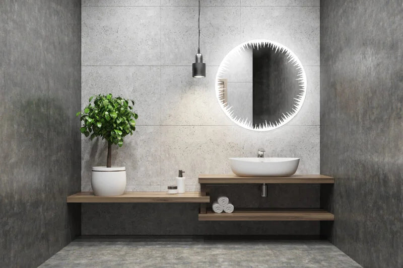 Aquadom Flame 24'' LED Lighted Bathroom Mirror