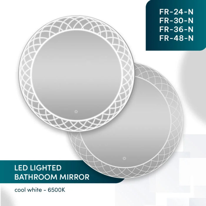 Aquadom Frost 24'' LED Lighted Bathroom Mirror