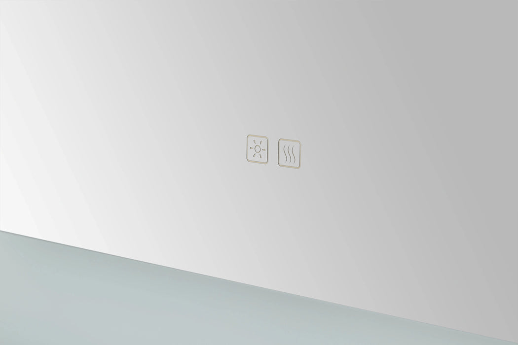 Aquadom Madison 24''x 36'' x 2.28'' LED Lighted Chamfer Frame Mirror with Defogger Matte Black Finish