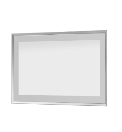 Aquadom Madison 48''x 36'' x 2.28'' LED Lighted Chamfer Frame Mirror with Defogger Chrome Finish