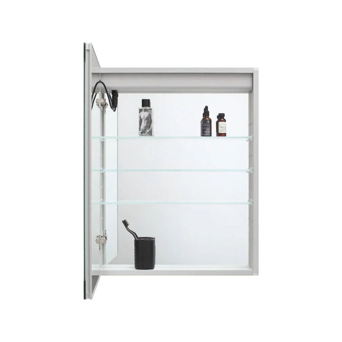 Aquadom Royale Basic Q 24'' × 30'' Left Hinge LED Lighted Medicine Cabinet