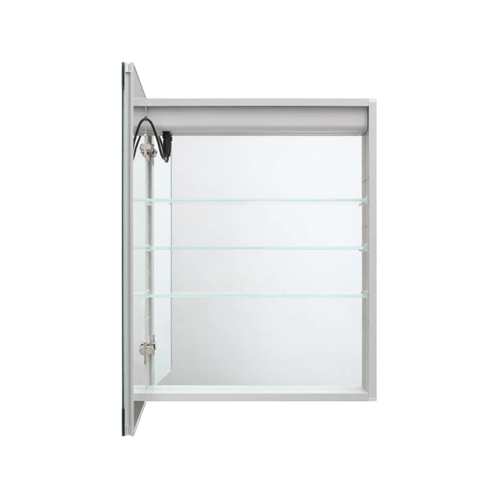 Aquadom Royale Basic Q 24'' × 30'' Left Hinge LED Lighted Medicine Cabinet