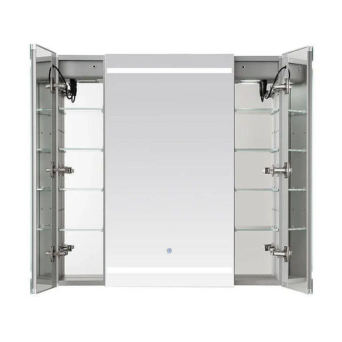 Aquadom Royale Plus 40''× 36'' LED Lighted Triple Door Medicine Cabinet