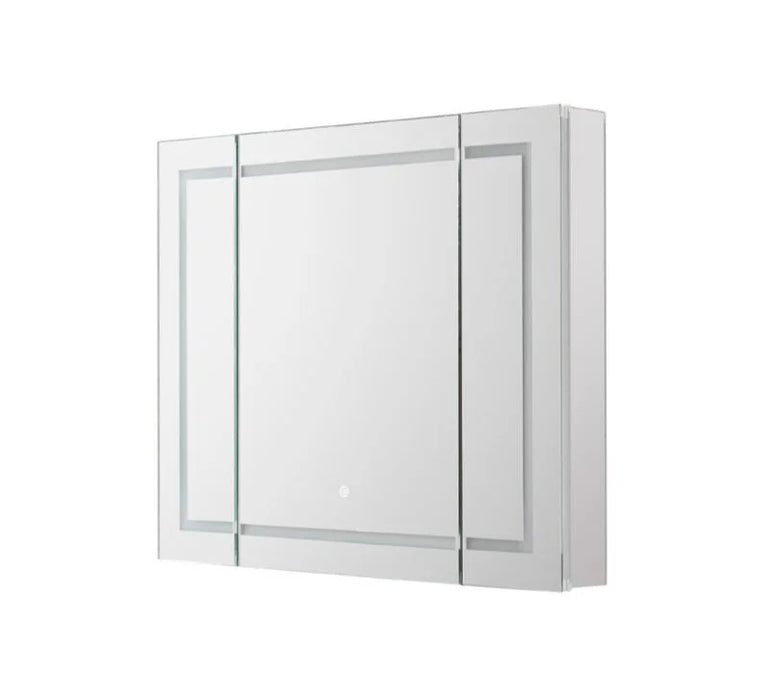 Aquadom Royale Plus 36'' × 30'' LED Lighted Triple Door Medicine Cabinet