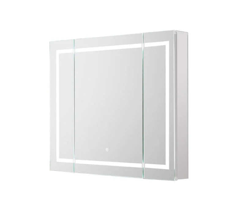 Aquadom Royale Plus 48'' × 36'' LED Lighted Triple Door Medicine Cabinet