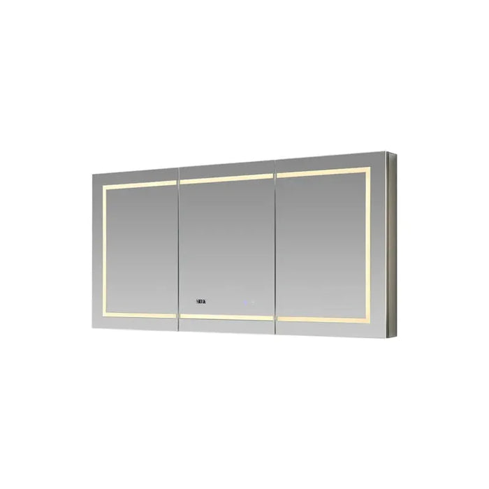 Aquadom Signature Royale 60'' × 36'' LED Lighted Triple Door Medicine Cabinet