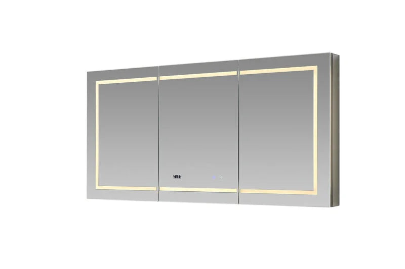 Aquadom Signature Royale 60'' × 36'' LED Lighted Triple Door Medicine Cabinet
