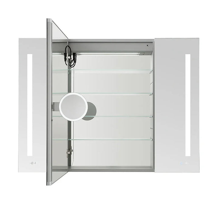 Aquadom Signature Royale 36'' × 36'' LED Lighted Triple Door Medicine Cabinet