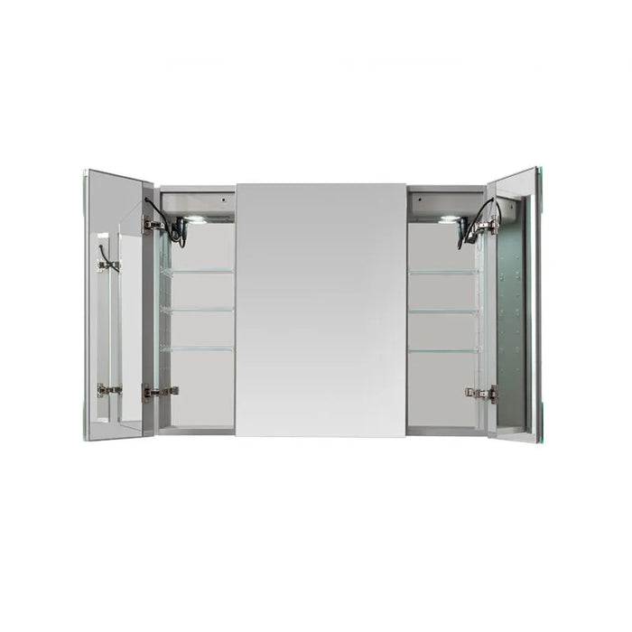 Aquadom Signature Royale 40'' × 30'' LED Lighted Triple Door Medicine Cabinet