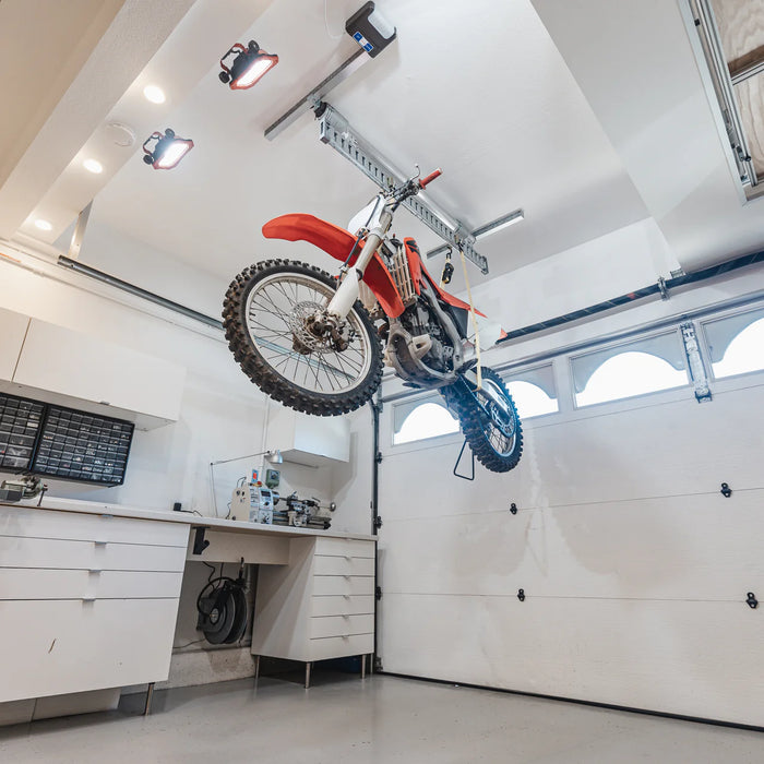 Auxx‑One 230 V/120 V Electrically Powered Garage Storage Lift – Up to 400 lb Capacity