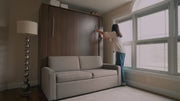 Queen Size Murphy Bed with Couch | Inovabed