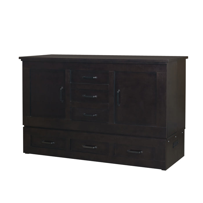 Cabinet Murphy Bed | Queen | Harrison Shadow Black | Elite Series | CabinetBed Inc