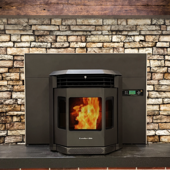 ComfortBilt Pellet Stove Fireplace Insert HP22i-Black