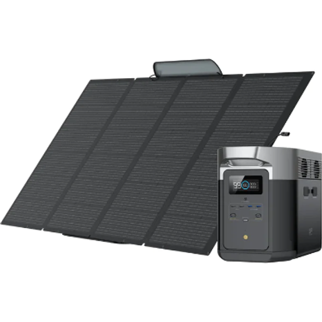 EcoFlow DELTA Max 2000 and 400 Watt Portable Solar Panel Bundle DELTAMax2000-400W-US
