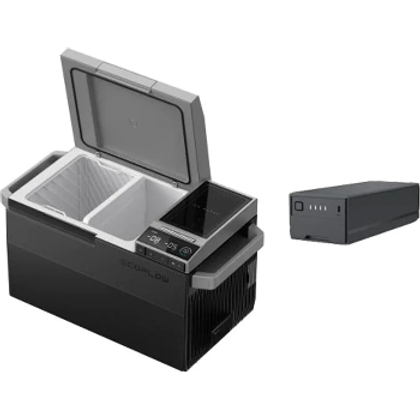 EcoFlow GLACIER Portable Refrigerator and Plug-In Extra Battery Bundle ZYDBX100-US-EB