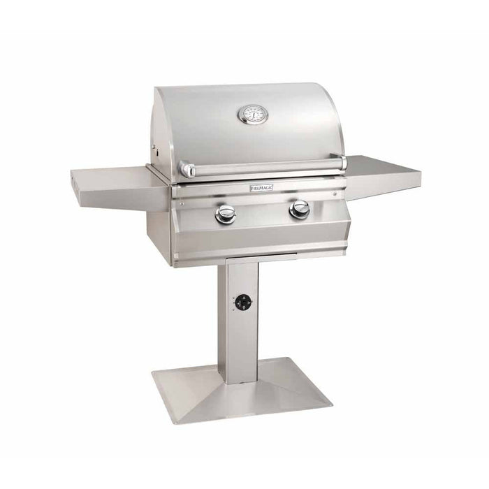 Fire Magic Choice Multi-User 24'' Patio Post Mount Gas Grill With Analog Thermometer  CM430S-RT1N-P6