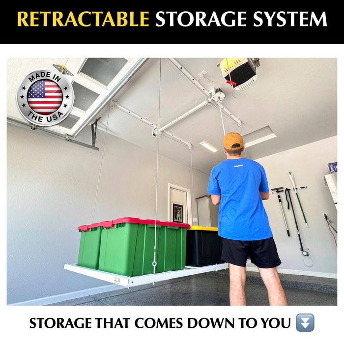 Garage Storage Lift 4′ x 8′ Retractable by E-Z Garage Storage Elegant Home USA