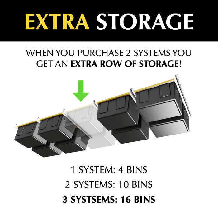 Garage Storage Bin Slide Overhead by E-Z Garage Storage