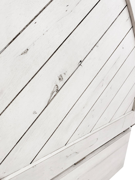 Night and Day Furniture Ranchero Murphy Cabinet Bed, Queen, Wildwood Vintage White