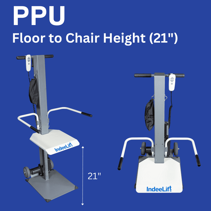 IndeeLift PPU Human Floor Lift 300 lbs Capacity Floor To Stand