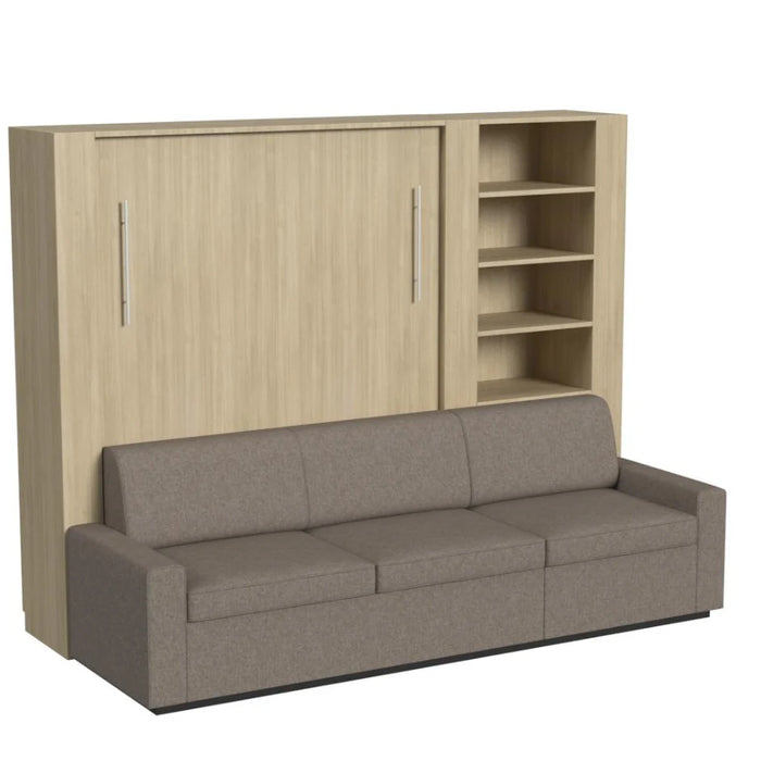 Queen Size Murphy Bed with Extended Couch | Inovabed