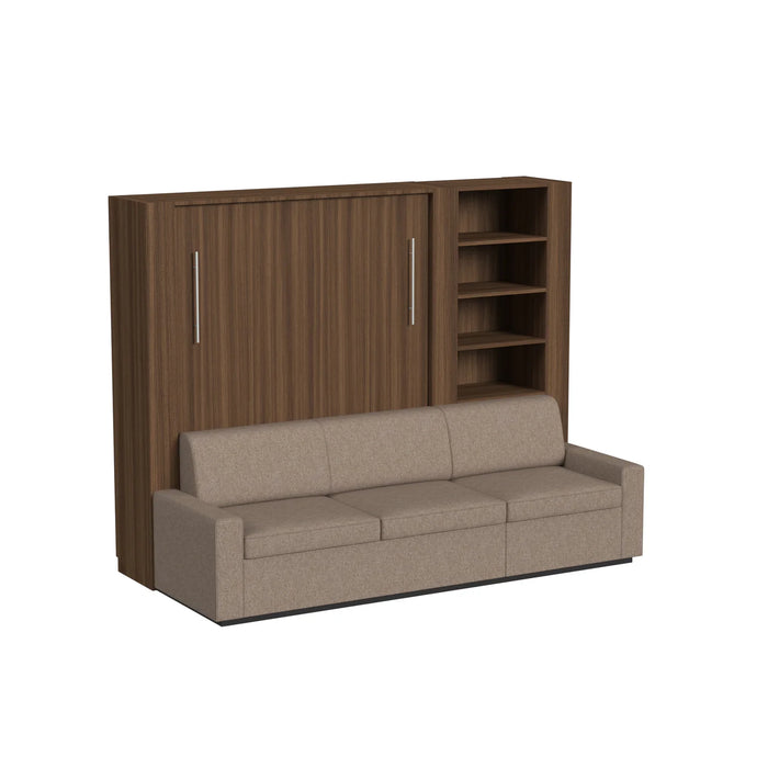 Queen Size Murphy Bed with Extended Couch | Inovabed