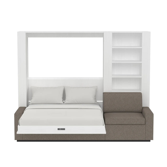 Queen Size Murphy Bed with Extended Couch | Inovabed