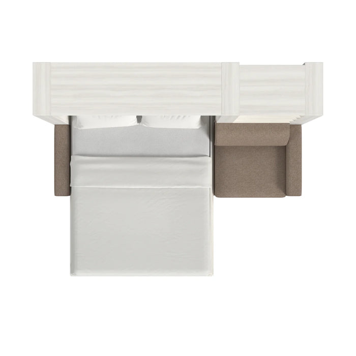 Queen Size Murphy Bed with Extended Couch | Inovabed