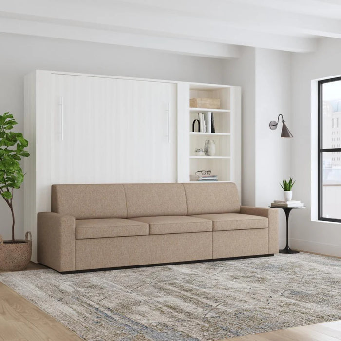 Queen Size Murphy Bed with Extended Couch | Inovabed
