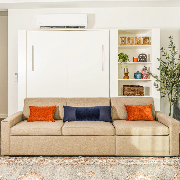Queen Size Murphy Bed with Extended Couch | Inovabed