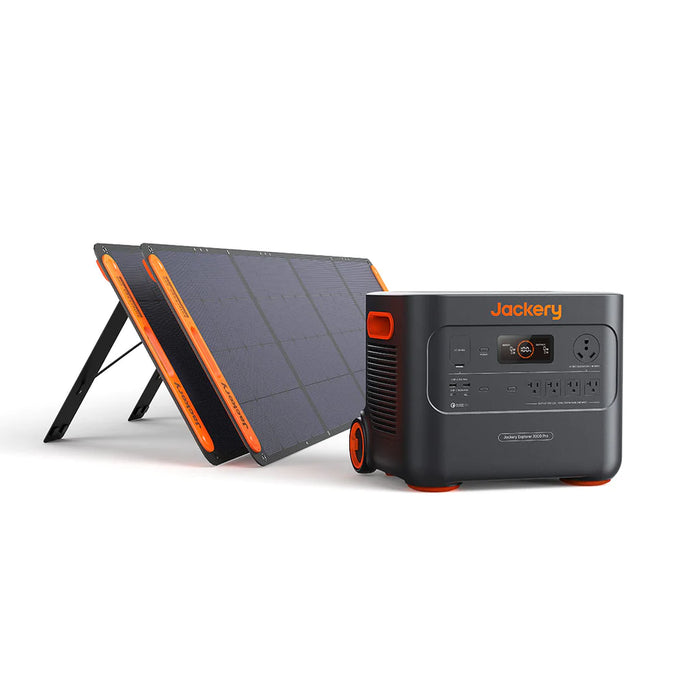 Jackery Explorer 3000 Pro Portable Power Station and 200W Solar Panel  60-3020-USA1B1