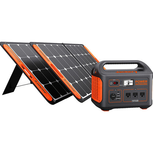 Jackery 880 Portable Power Station with 2 x 100W Solar Panels Kit