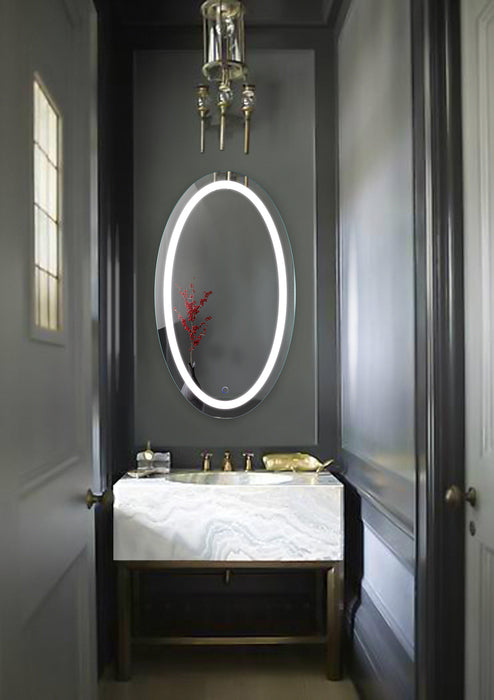 Krugg Icon 24'' X 42'' Oval LED Bathroom Mirror