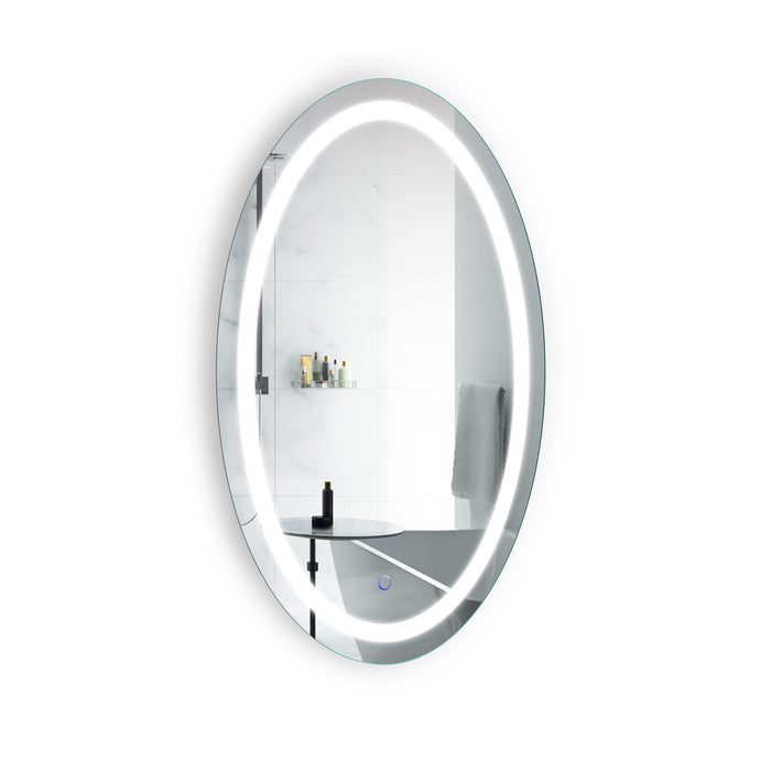 Krugg Icon 24'' X 42'' Oval LED Bathroom Mirror