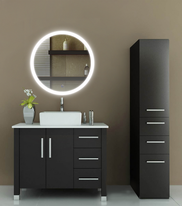 Krugg Sol 30'' Round Bathroom LED Mirror Sol30