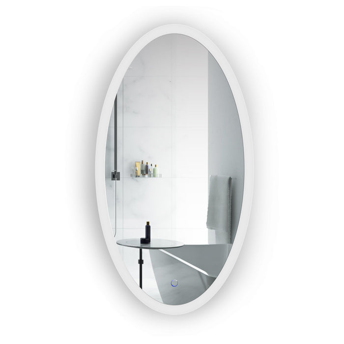 Krugg Sol Oval 24'' x 44'' LED Bathroom Mirror with Dimmer & Defogger Sol2444