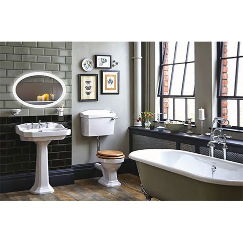 Krugg Sol Oval 20'' x 30'' LED Bathroom Mirror with Dimmer & Defogger Sol2030