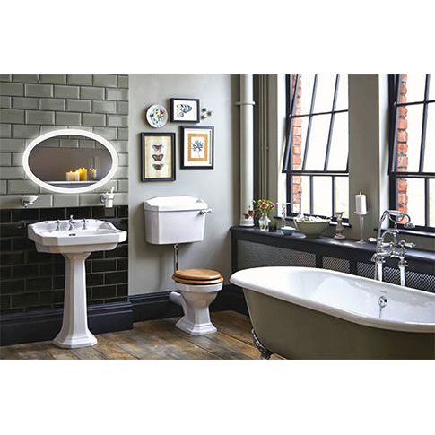 Krugg Sol Oval 20'' x 30'' LED Bathroom Mirror with Dimmer & Defogger Sol2030