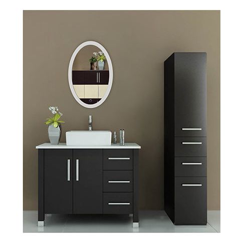 Krugg Sol Oval 20'' x 30'' LED Bathroom Mirror with Dimmer & Defogger Sol2030