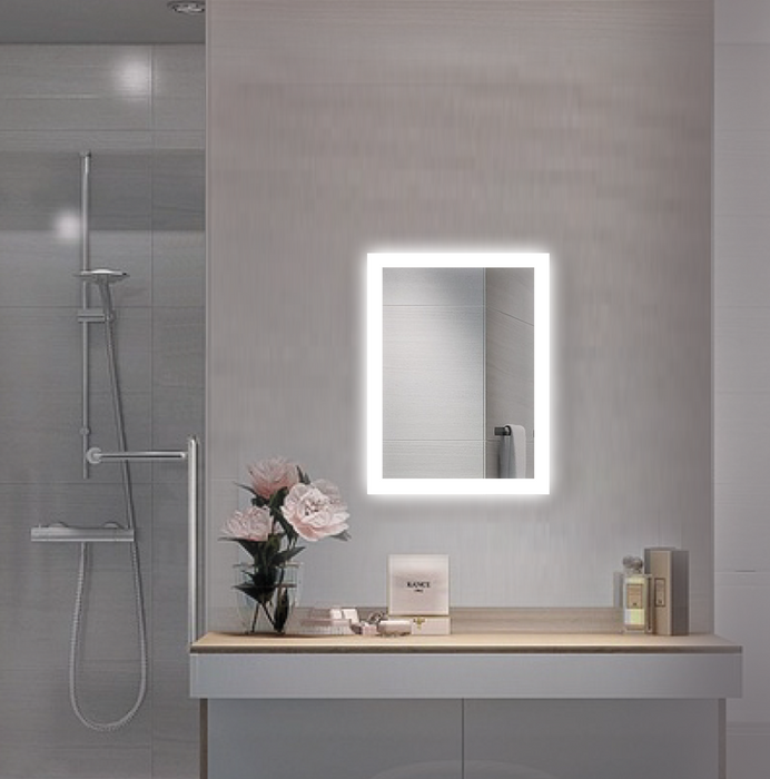 Krugg Bijou 15'' x 20'' LED Bathroom Mirror with Dimmer & Defogger Bijou1520